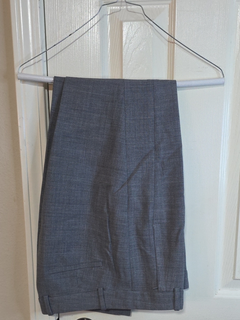 J. Crew Gray Tailored Dress Pants. Dry Cleaned. Detail Side Seam.